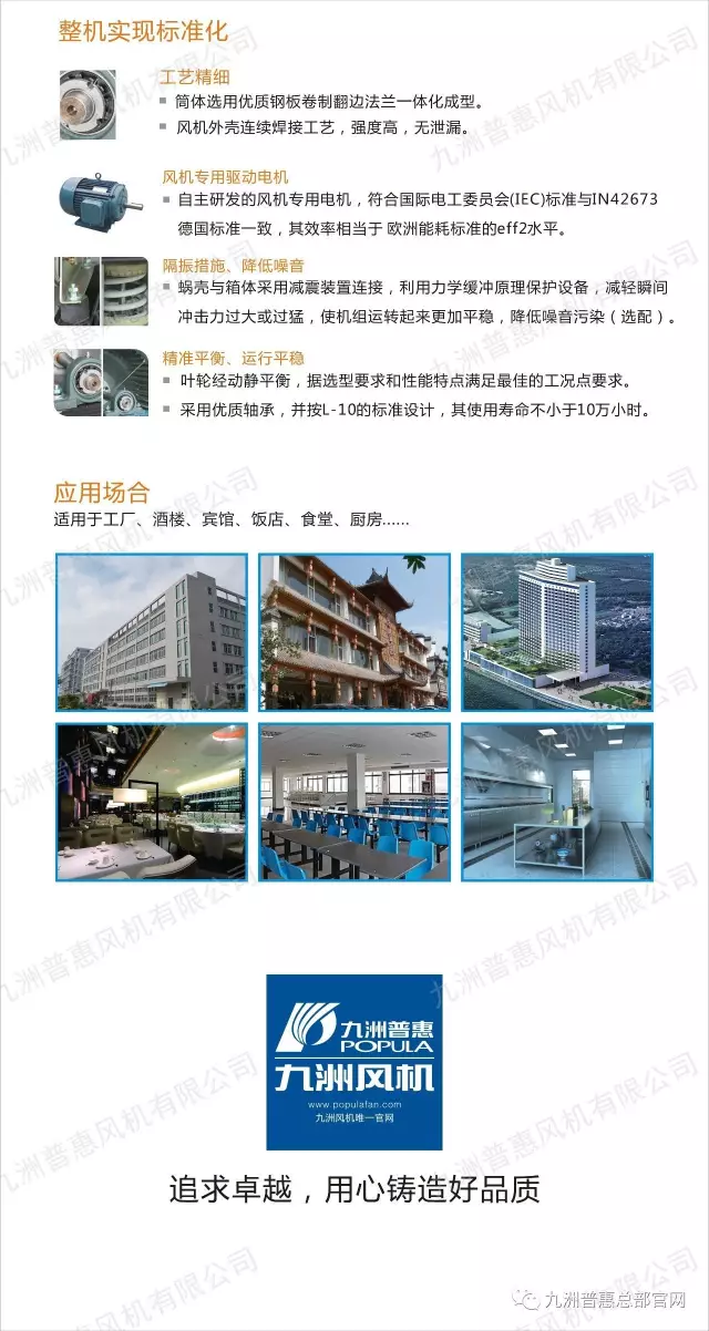 九洲普惠廚房抽油煙風機系列產(chǎn)品5
